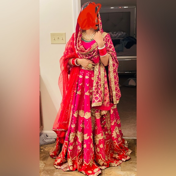 Ombre Bridal Lehenga - Picture 2 of 5